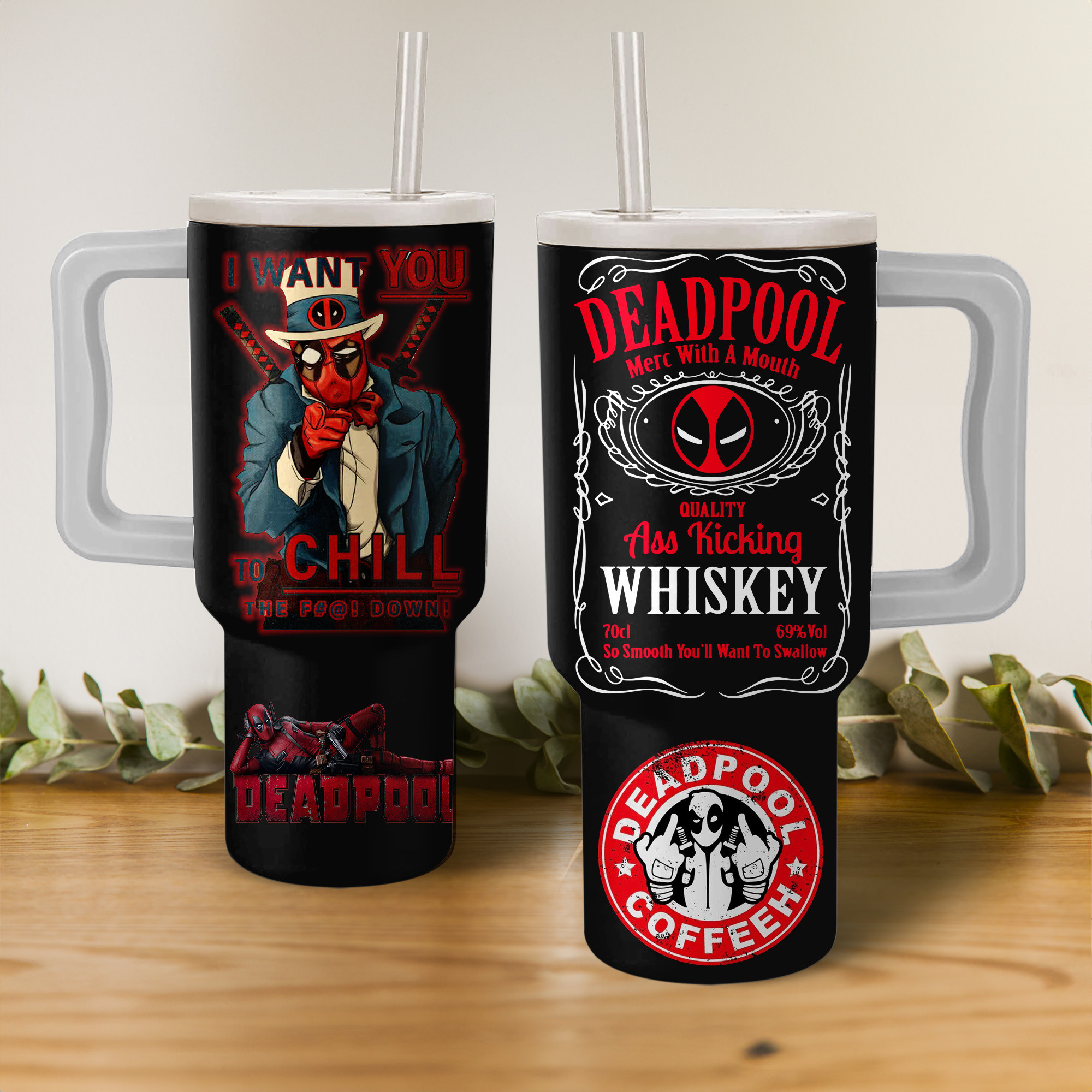 Deadpool Movies Custom Stanley Cup 40 oz 30 oz Tumbler With HandleTVC2301274