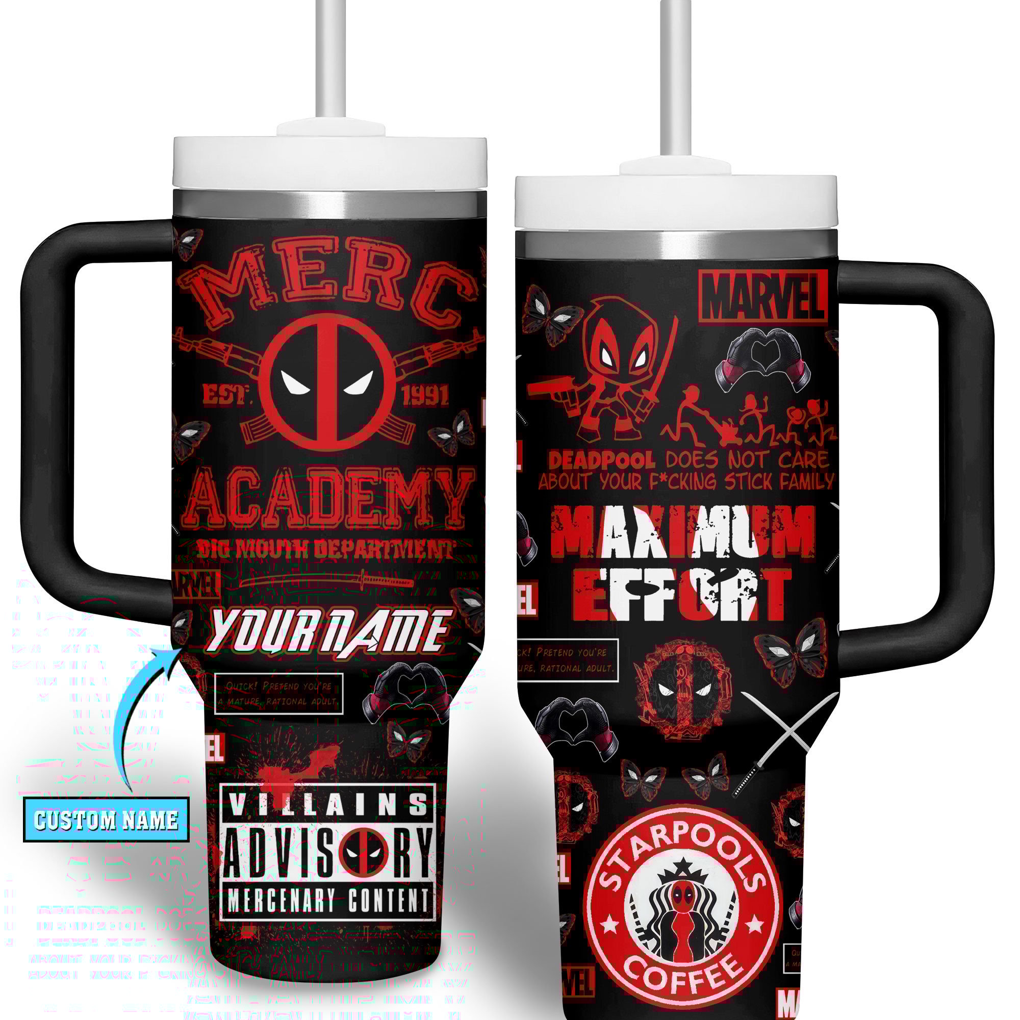 Deadpool Movies Custom Stanley Cup 40 oz 30 oz Tumbler With HandleTVC2301685