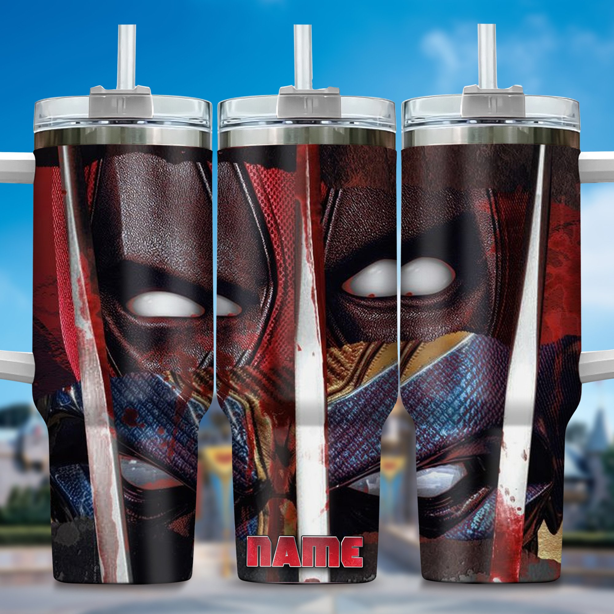 Deadpool Wolverine Movies Custom Stanley Cup 40 oz 30 oz Tumbler With HandleTVC2301362