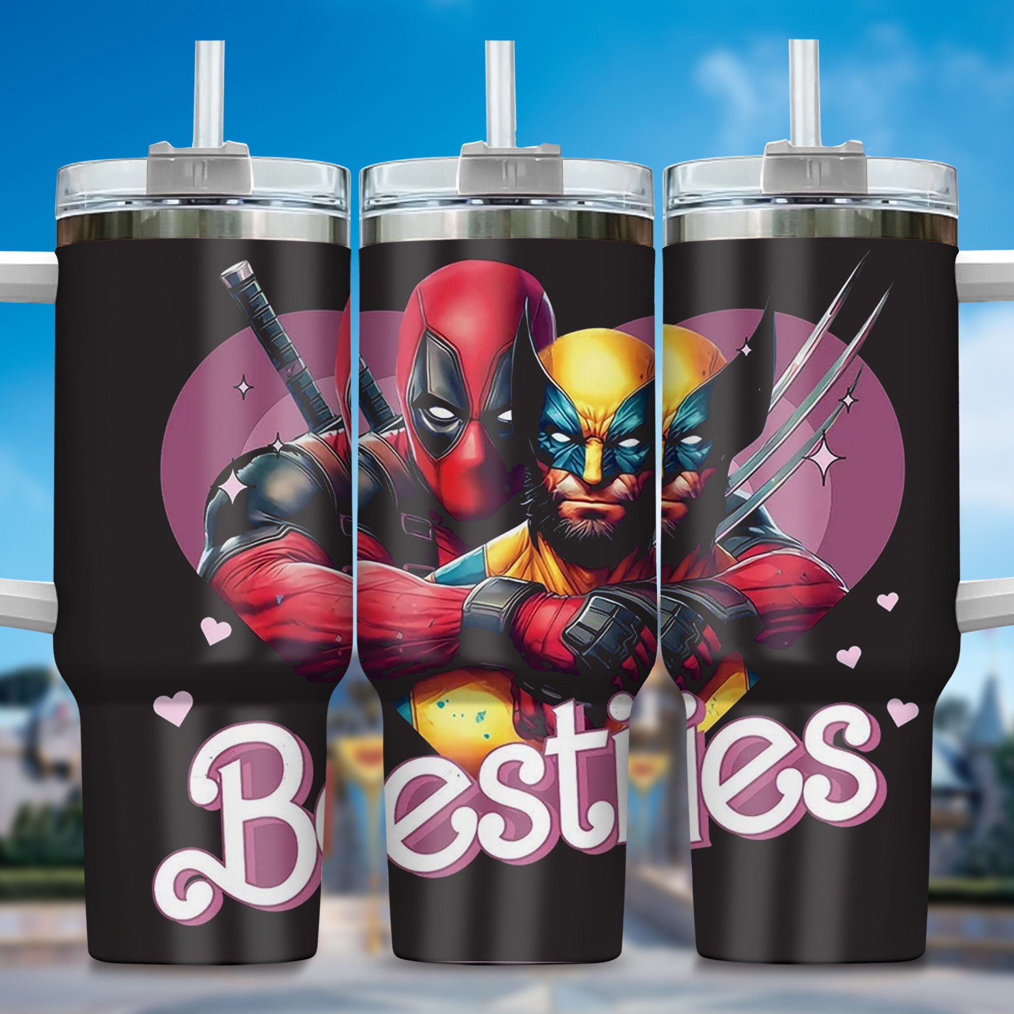 Deadpool Wolverine Movies Custom Stanley Cup 40 oz 30 oz Tumbler With HandleTVC2301362