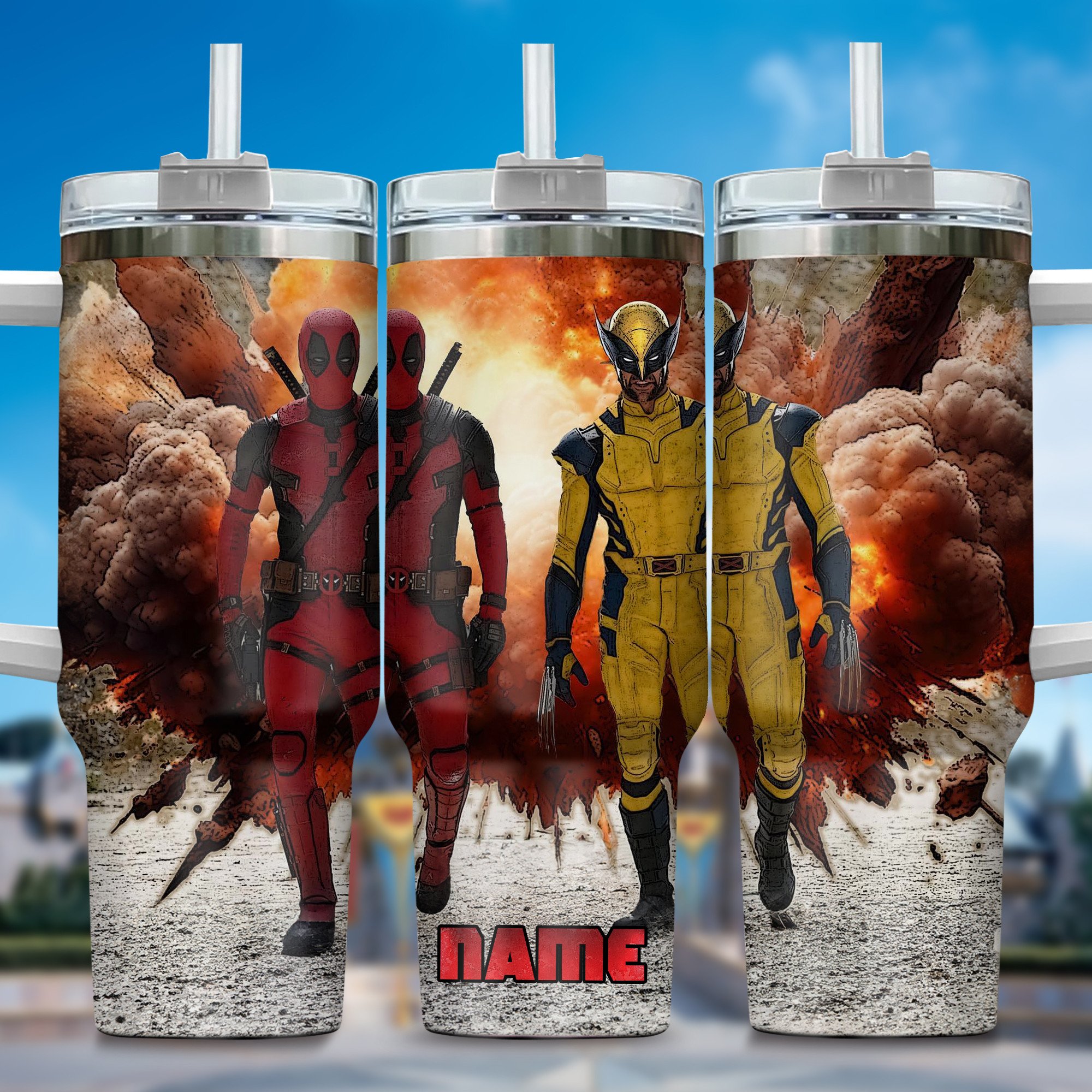 Deadpool Wolverine Movies Custom Stanley Cup 40 oz 30 oz Tumbler With HandleTVC2301362