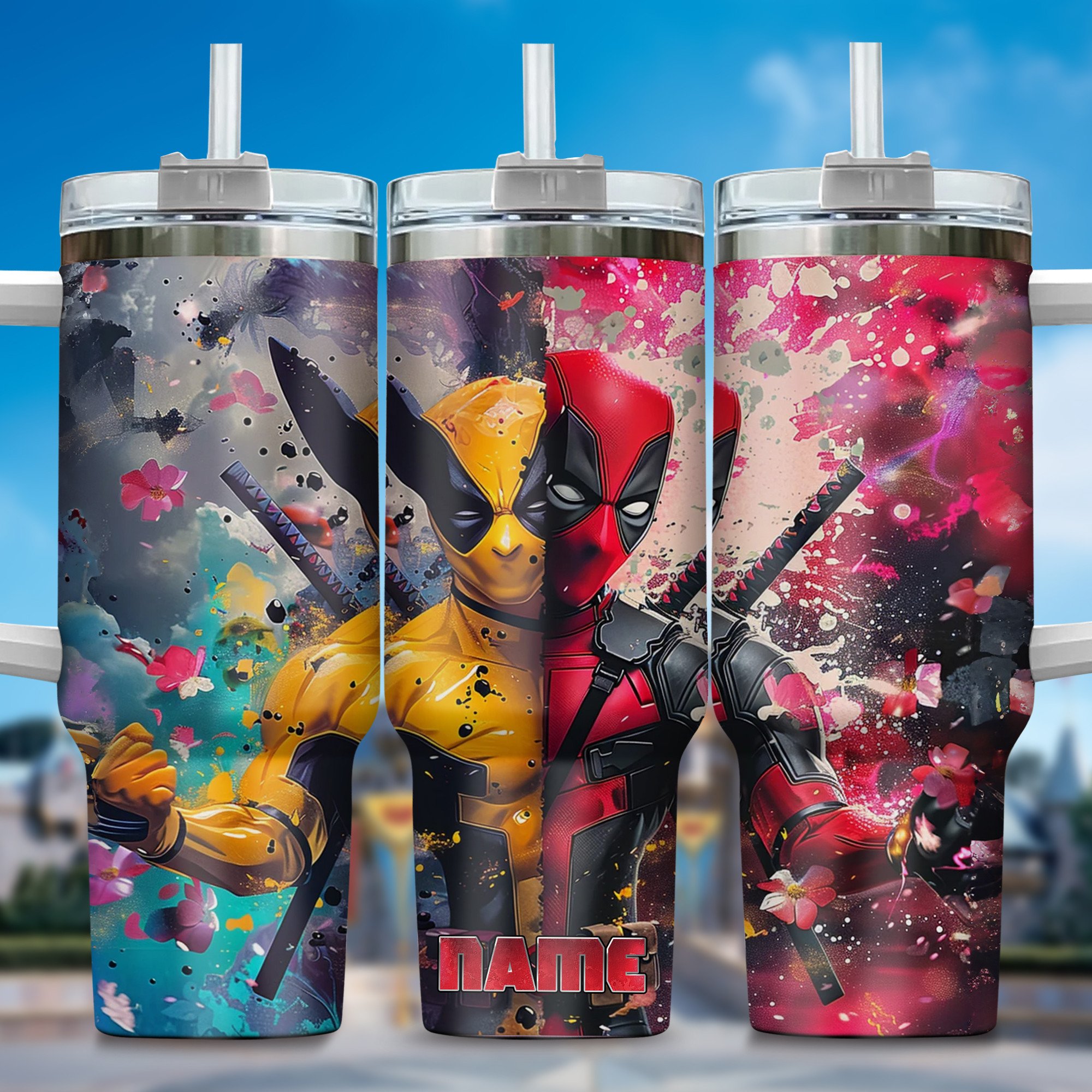 Deadpool Wolverine Movies Custom Stanley Cup 40 oz 30 oz Tumbler With HandleTVC2301362