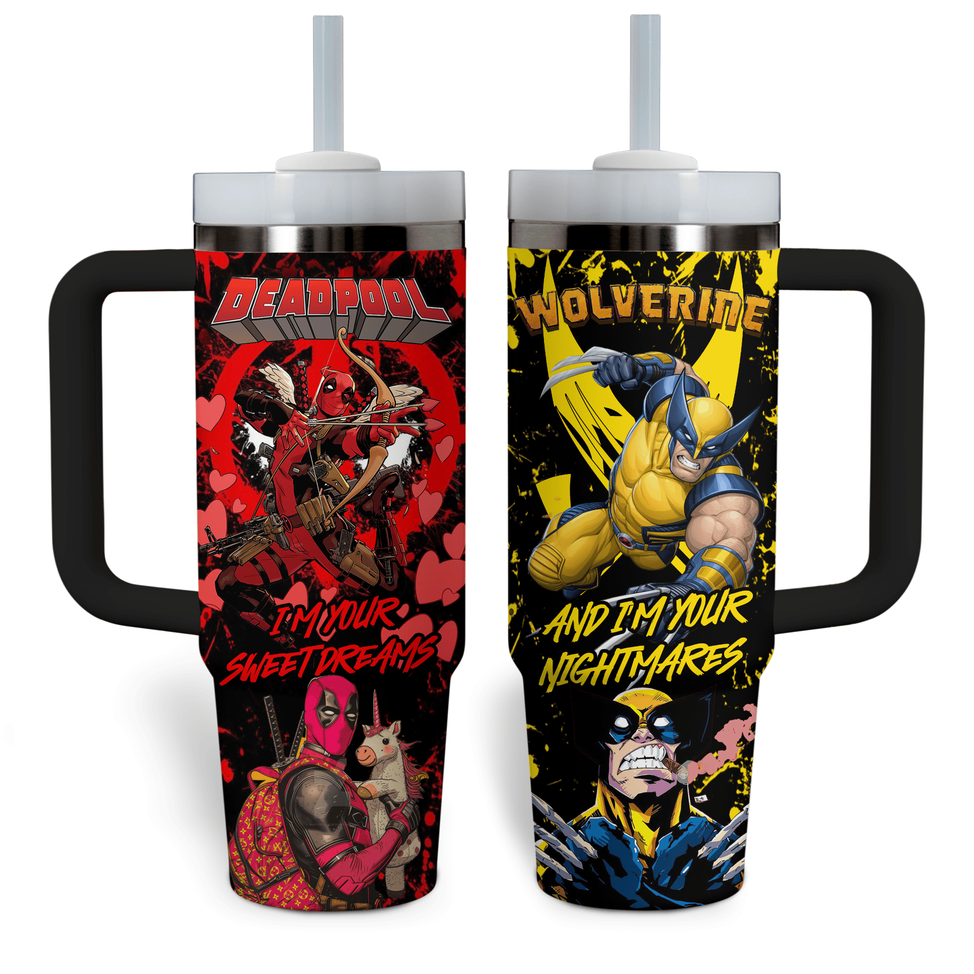 Deadpool Wolverine Movies Custom Stanley Cup 40 oz 30 oz Tumbler With HandleTVC2301767