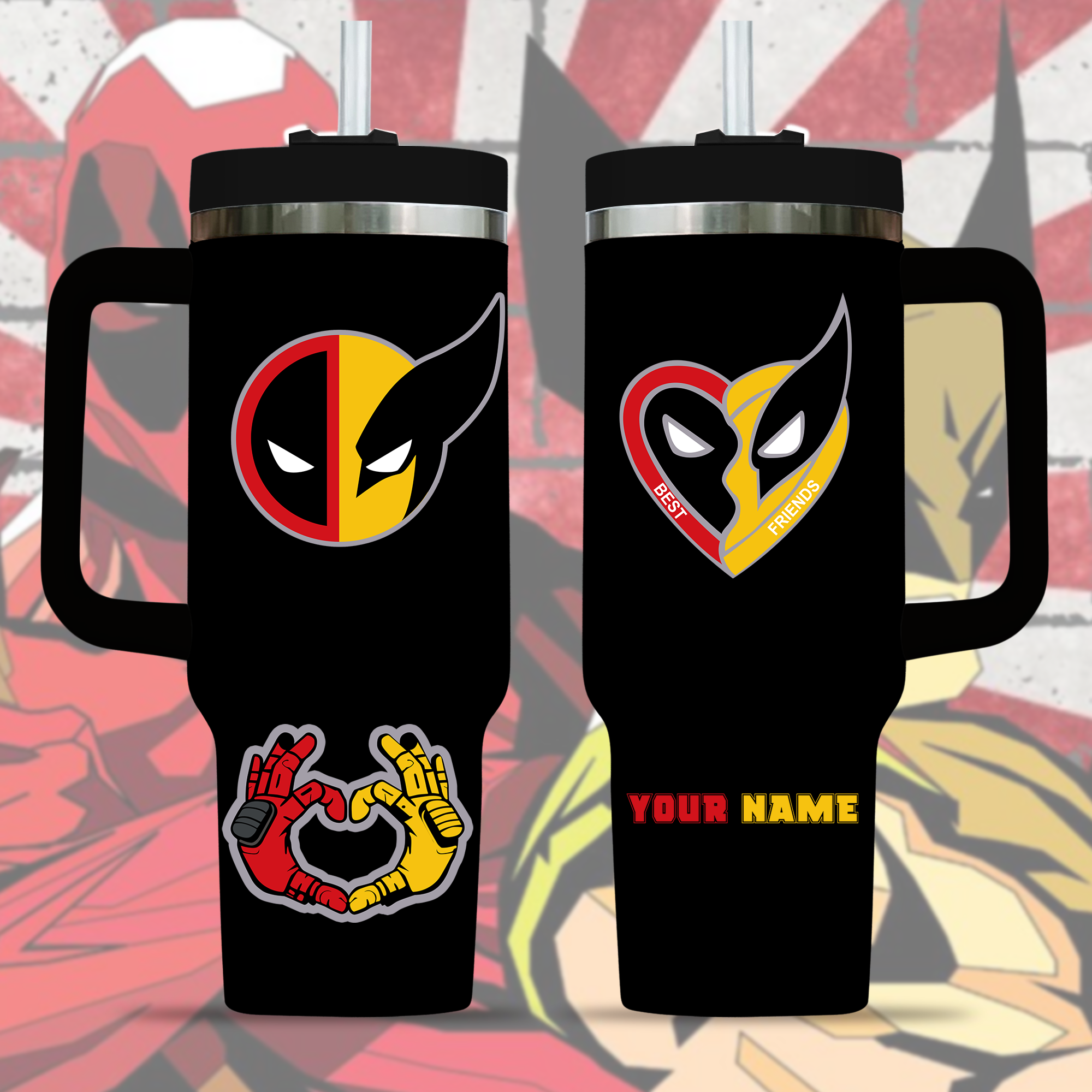 Deadpool Wolverine Movies Custom Stanley Cup 40 oz 30 oz Tumbler With HandleTVC2301773