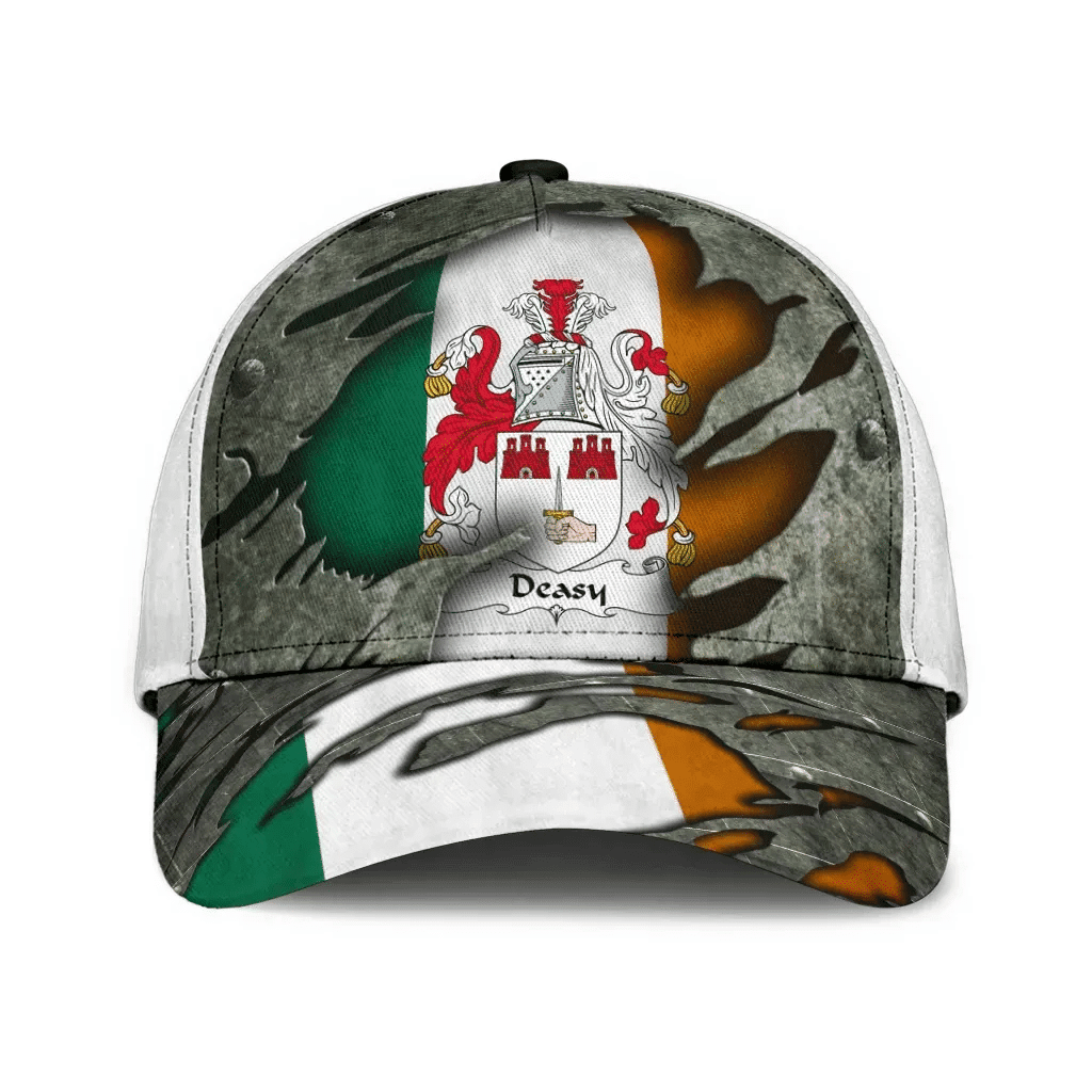 Deasy Coat Of Arms - Irish Family Crest Hat Classic Cap 3D Trucker Hats Custom Hats Gifts For Men & Women