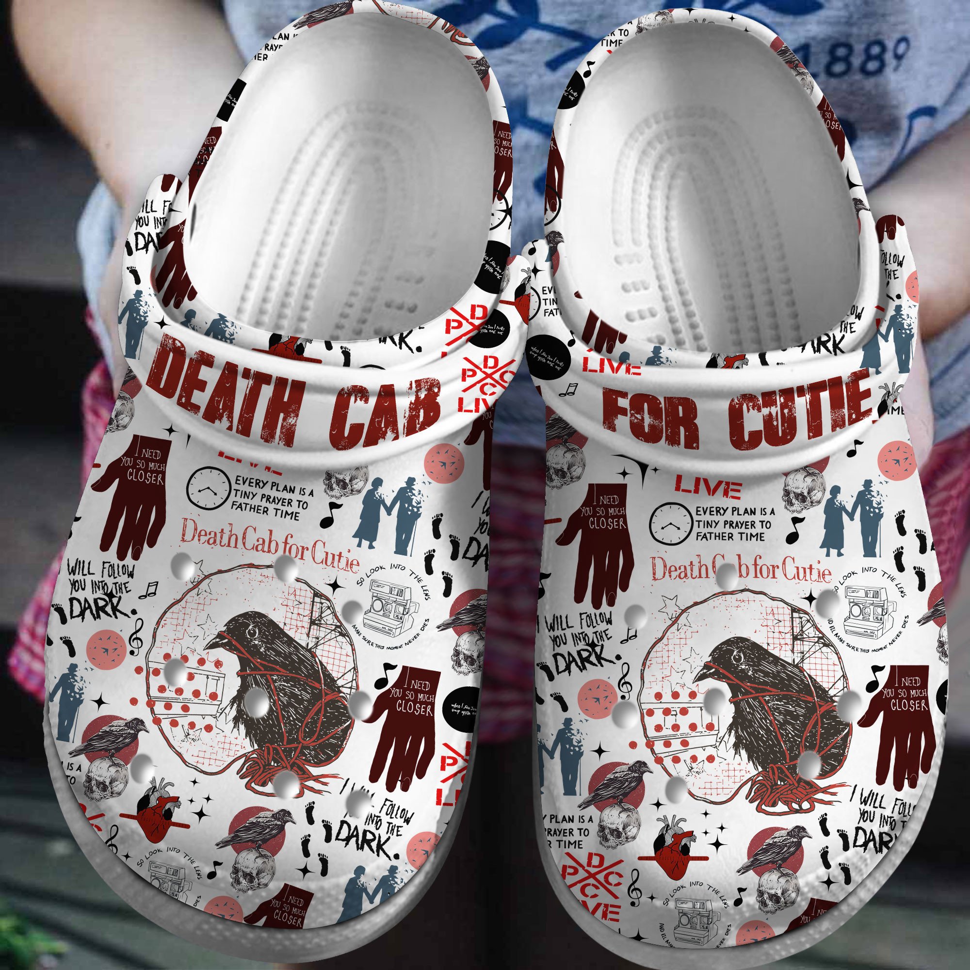 Death Cab For Cutie Music Crocs Crocband Clogs Shoes Comfortable For Men Women and Kids