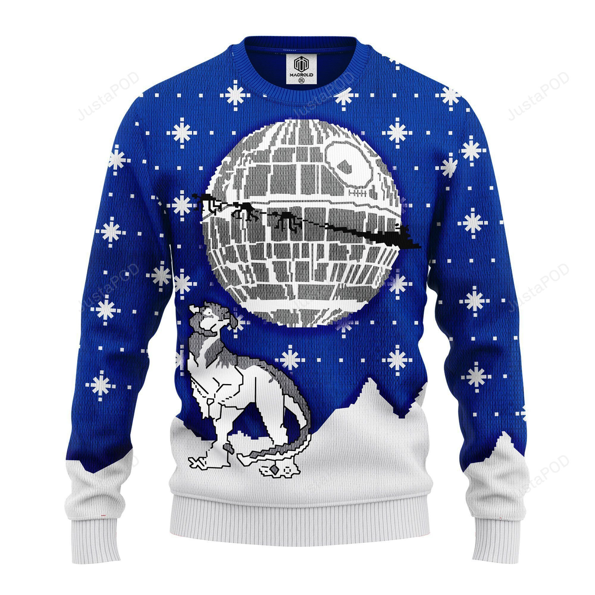 Death Star Ugly Christmas Sweater Adult 3D Funny Matching for family