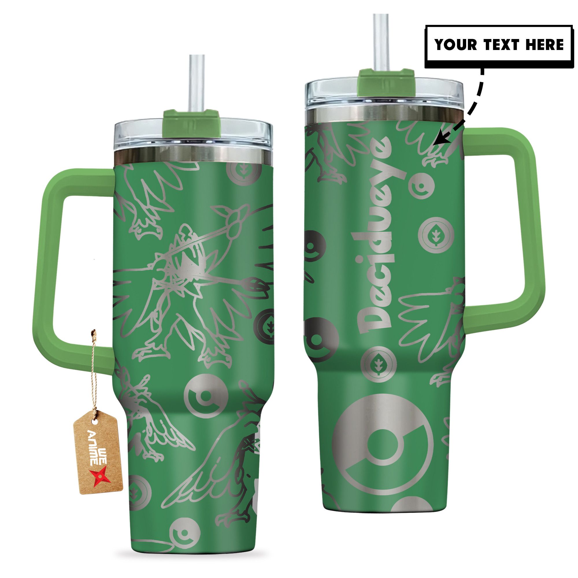 Decidueye Pokemon Anime Custom Stanley Cup 40 oz 30 oz Tumbler With HandleTVC2301144 - Image 2