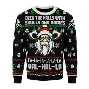 Deck The Halls Christmas Ugly Christmas Sweater Adult 3D Funny Matching for family