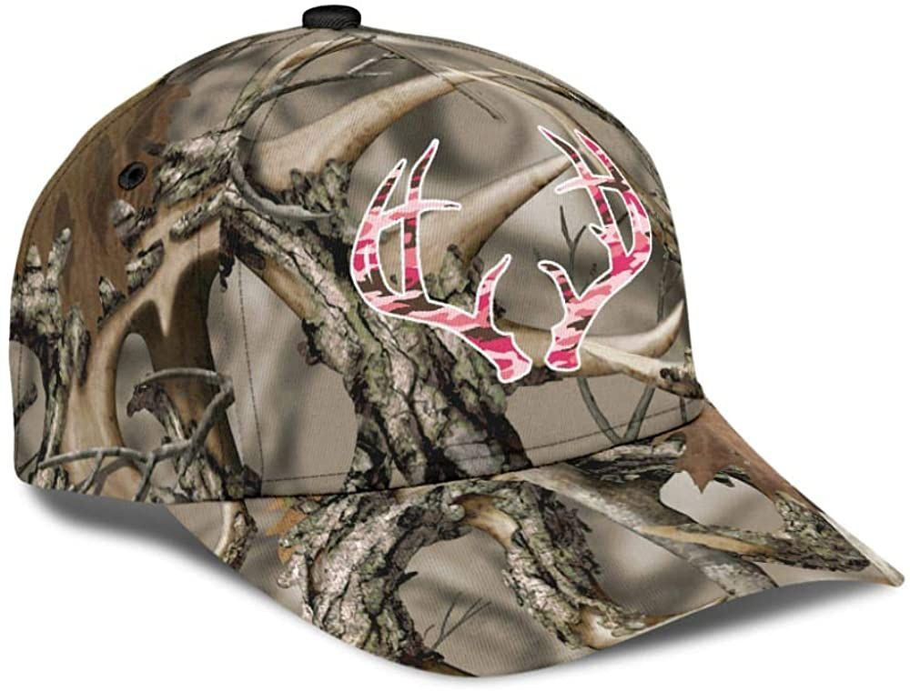 Deer Dry Twigs 3D Printed Unisex Hat Classic Cap, Snapback Cap, Baseball Cap Trucker Hats Custom Hats Gifts For Men & Women