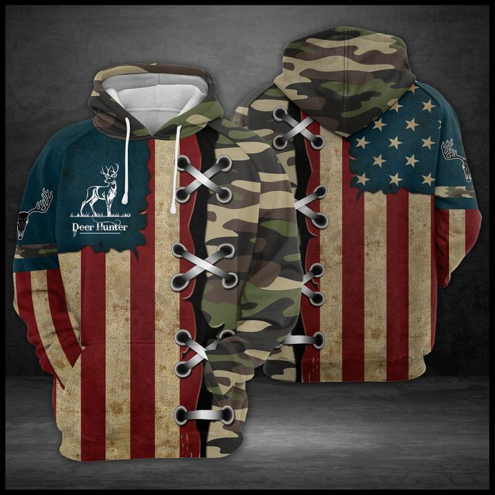 Deer Hunting 3D All Over Print Hoodie, Zip Hoodie