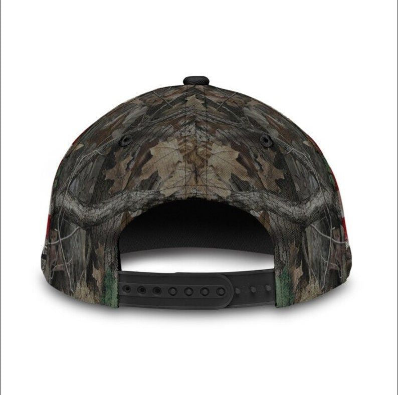 Deer Hunting American Flag Hat Classic Cap 3D, Hunting Lovers, Cap 3D Gift For Men Trucker Hats Custom Hats Gifts For Men & Women