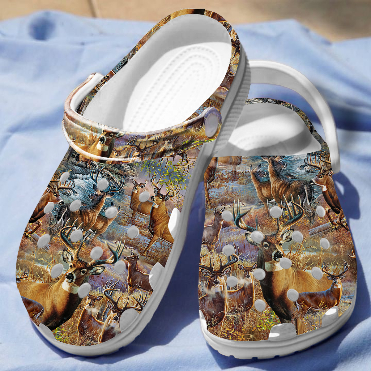 Deer Hunting Animal Crocs Crocband Clogs Shoes Comfortable For Men Women and Kids - Image 3