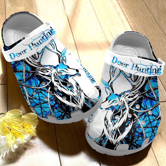 Deer Hunting Animal Crocs Crocband Clogs Shoes Comfortable For Men Women and Kids
