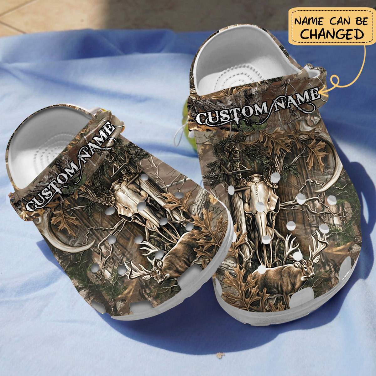 Deer Hunting Animal Crocs Crocband Clogs Shoes Comfortable For Men Women and Kids