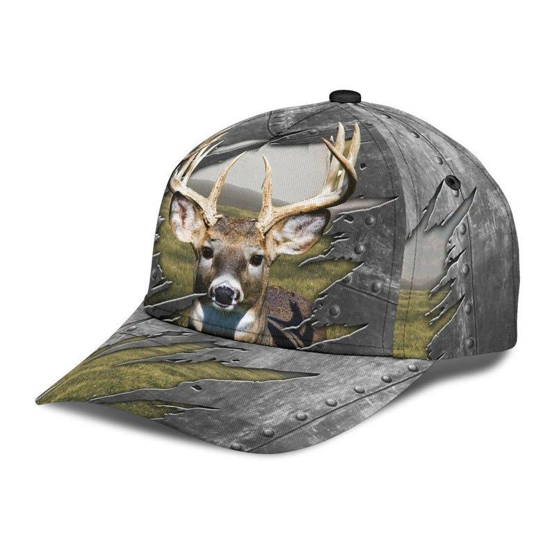 Deer Hunting Cap 3D, Deer Hat Classic Cap 3D, Gift Fan Hunting, Gift For Men Trucker Hats Custom Hats Gifts For Men & Women