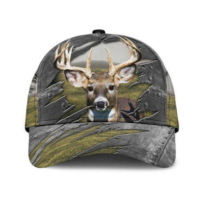Deer Hunting Cap 3D, Deer Hat Classic Cap 3D, Gift Fan Hunting, Gift For Men Trucker Hats Custom Hats Gifts For Men & Women