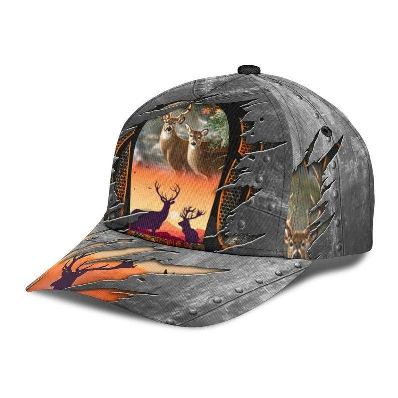 Deer Hunting Cap 3D, Deer Hat Classic Cap 3D, Gift For Fan Hunting, Gift For Men Classic Cap Trucker Hats Custom Hats Gifts For Men & Women