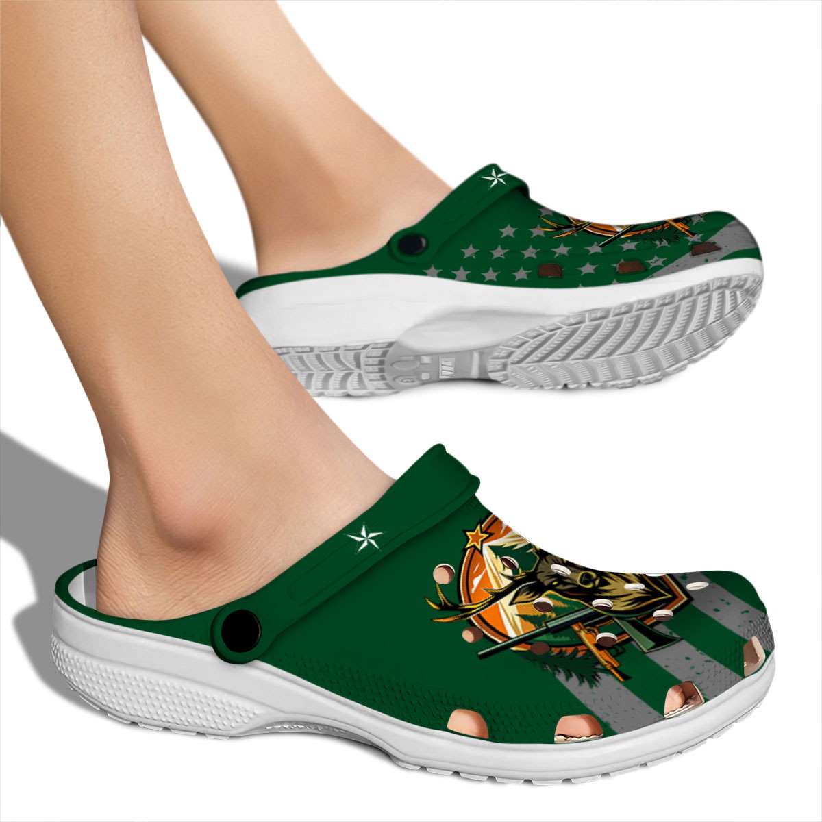 Deer Hunting Crocs Crocband Clogs Shoes Comfortable For Men Women and Kids - Image 2