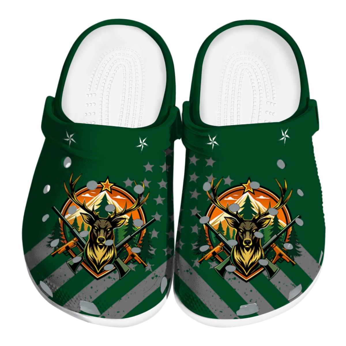 Deer Hunting Crocs Crocband Clogs Shoes Comfortable For Men Women and Kids