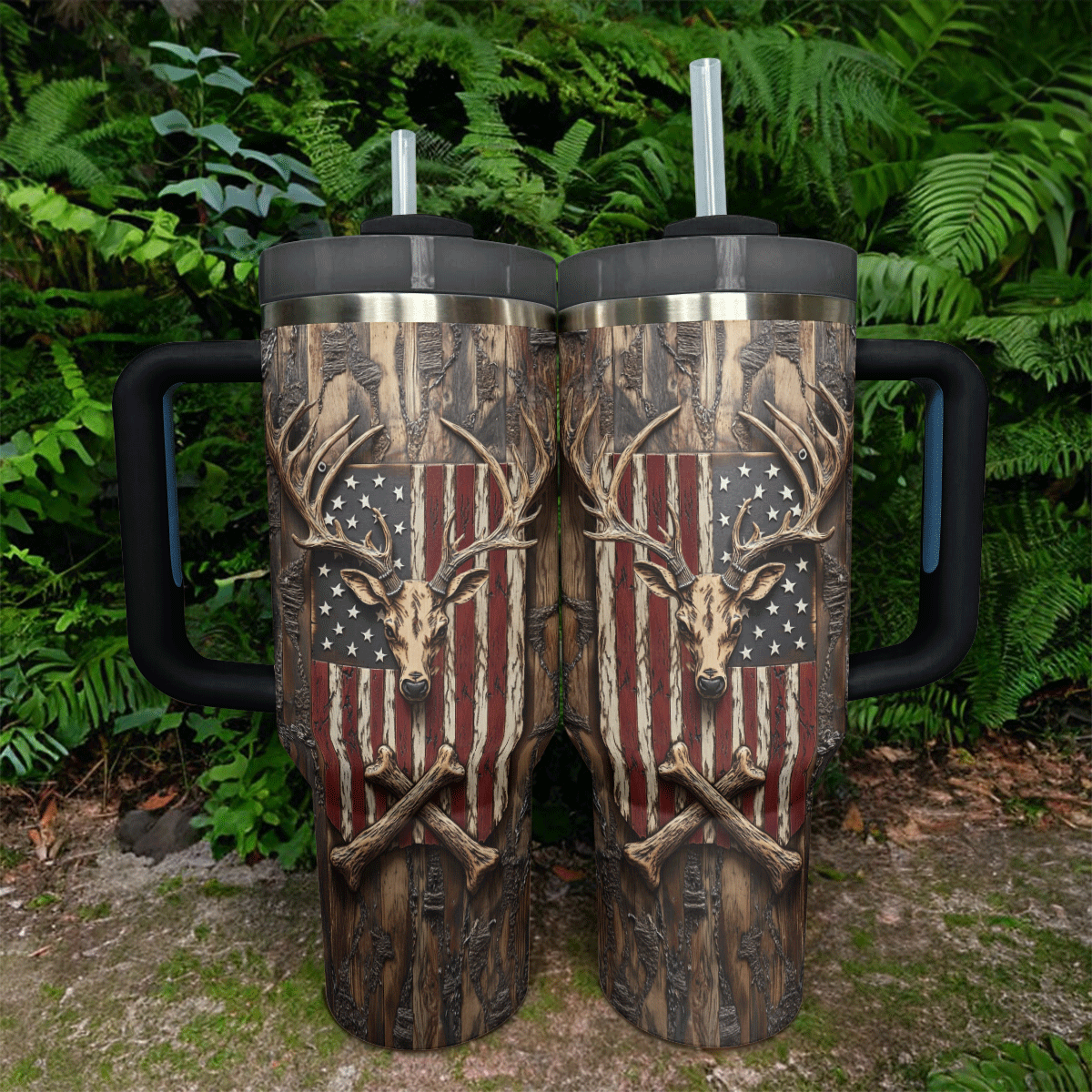 Deer Hunting Custom Stanley Cup 40 oz 30 oz Tumbler With HandleTVC2301292 - Image 2