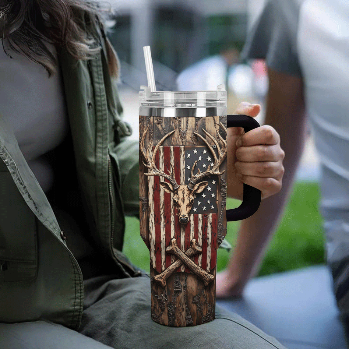 Deer Hunting Custom Stanley Cup 40 oz 30 oz Tumbler With HandleTVC2301292 - Image 4