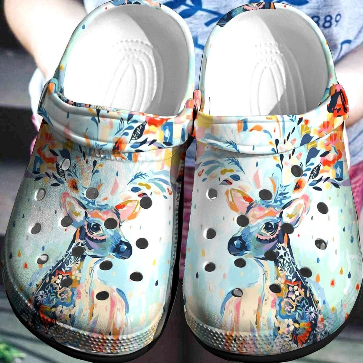 Deer Lovely Shoes - Colorful Deer Be Kind Light Up Crocbland Clog