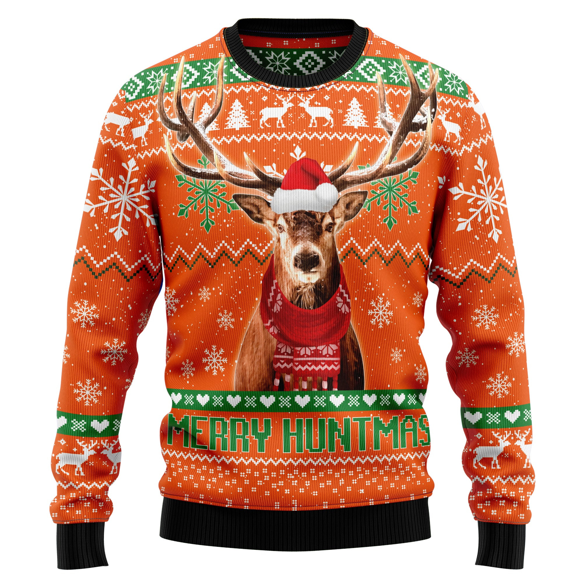 Deer Merry Huntmas Ugly Christmas Sweater