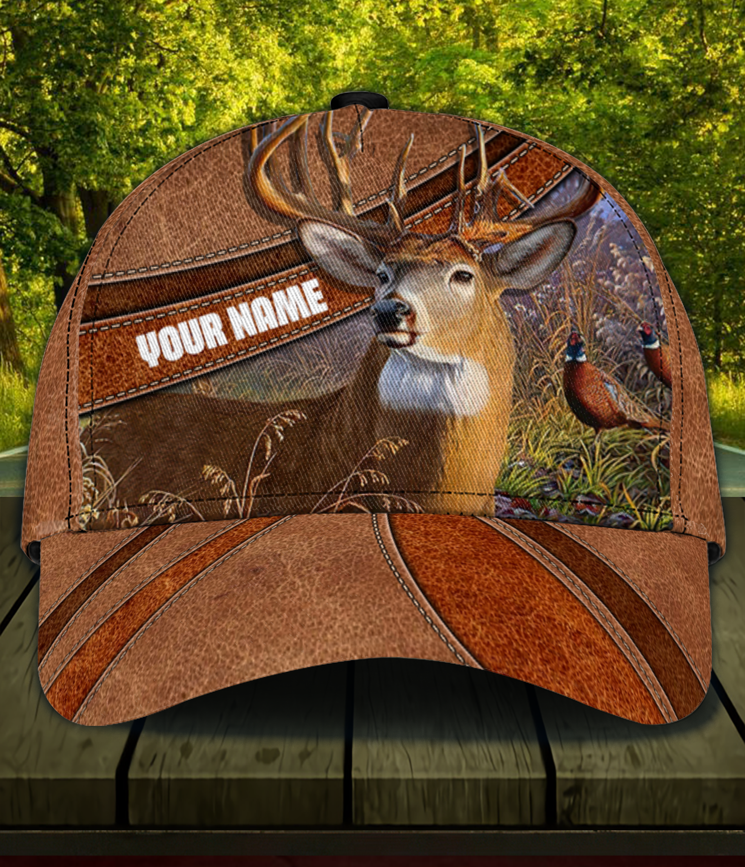 Deer Personalized Classic Cap, Personalized Gift for Deer Lovers, Hunting Lovers Trucker Hats Custom Hats Gifts For Men & Women