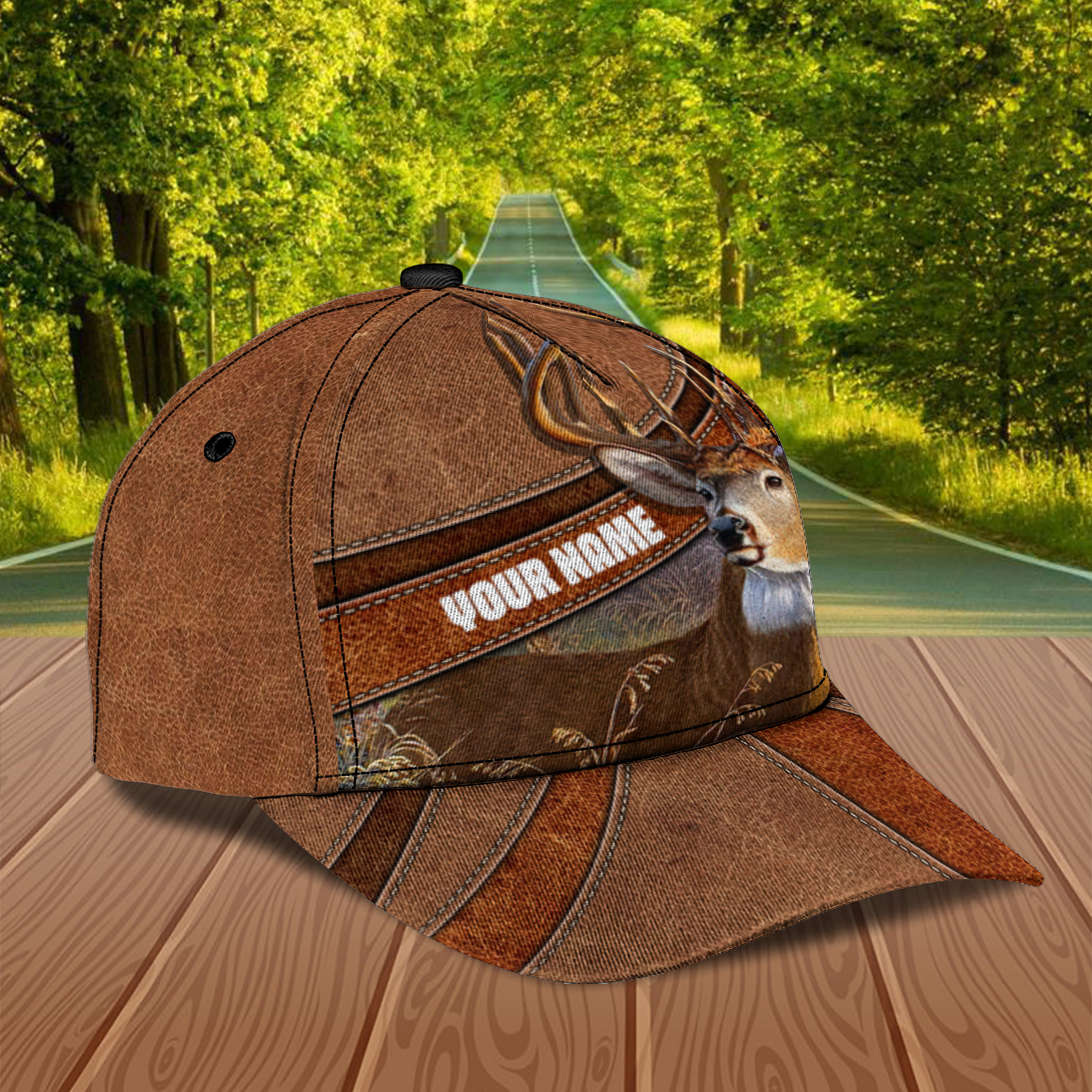 Deer Personalized Classic Cap, Personalized Gift for Deer Lovers, Hunting Lovers Trucker Hats Custom Hats Gifts For Men & Women
