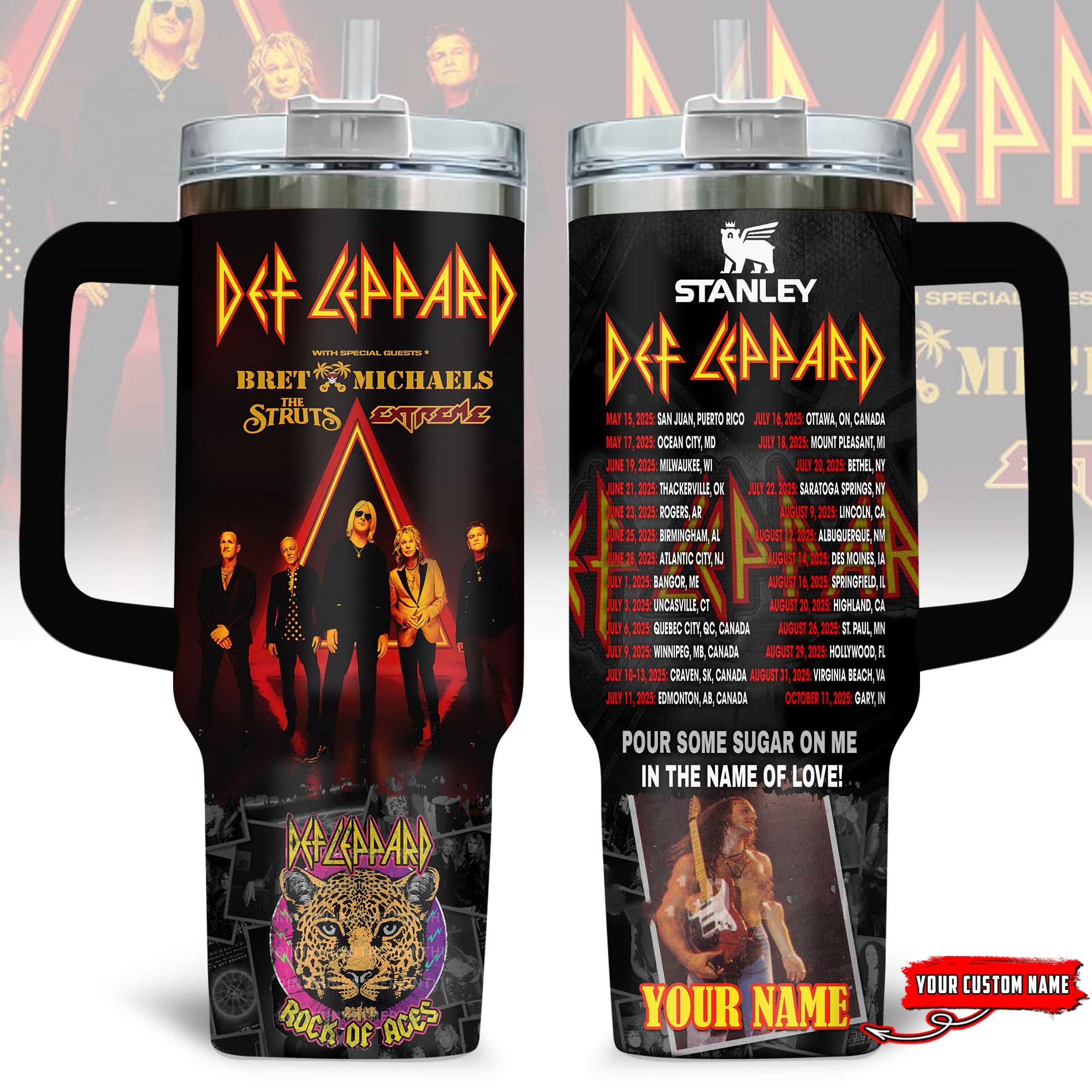 Def Leppard Music Custom Stanley Cup 40 oz 30 oz Tumbler With HandleTVC2301169