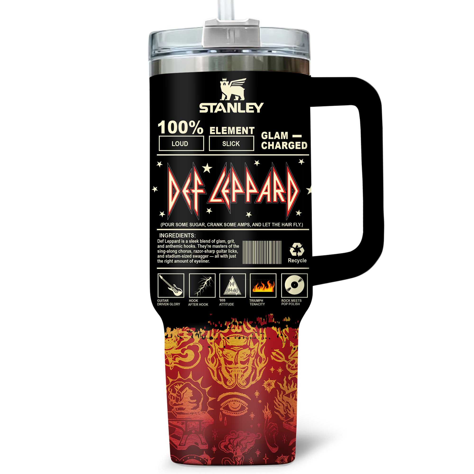 Def Leppard Music Custom Stanley Cup 40 oz 30 oz Tumbler With HandleTVC2301176 - Image 3