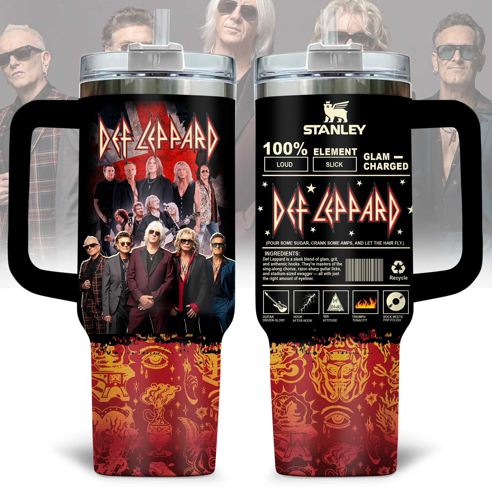 Def Leppard Music Custom Stanley Cup 40 oz 30 oz Tumbler With HandleTVC2301176