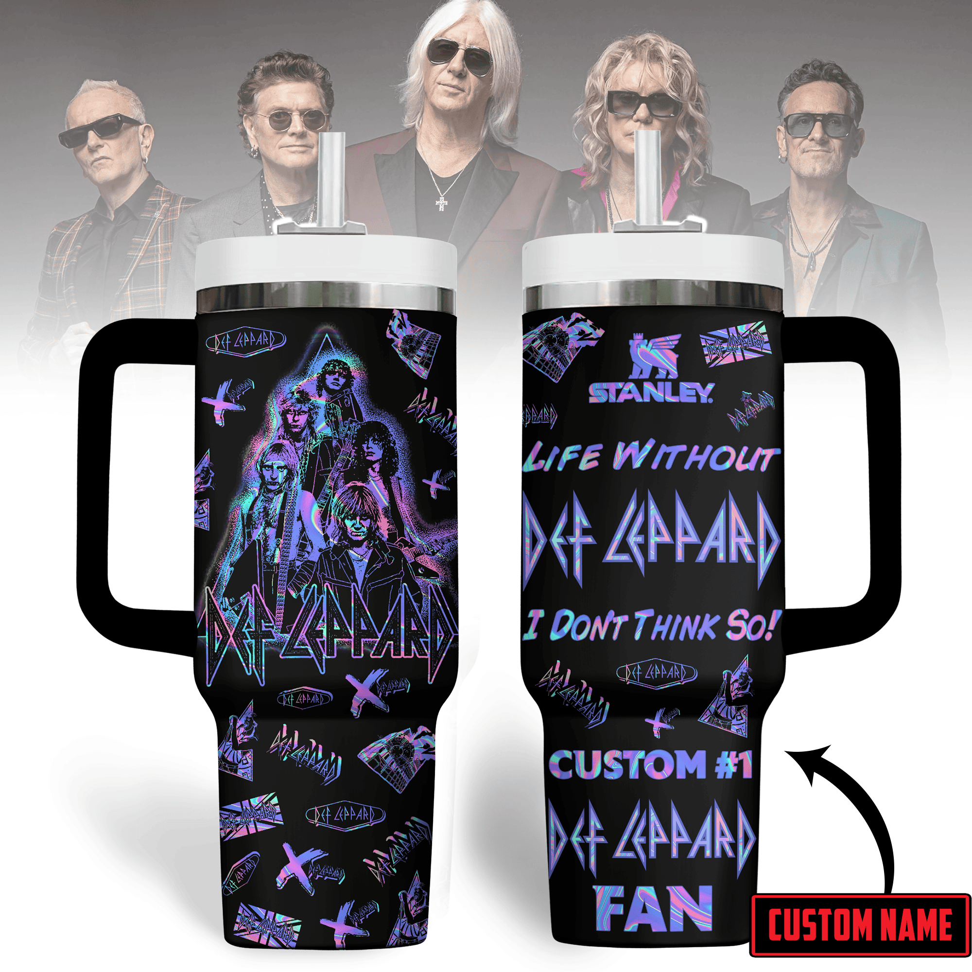 Def Leppard Music Custom Stanley Cup 40 oz 30 oz Tumbler With HandleTVC2301182
