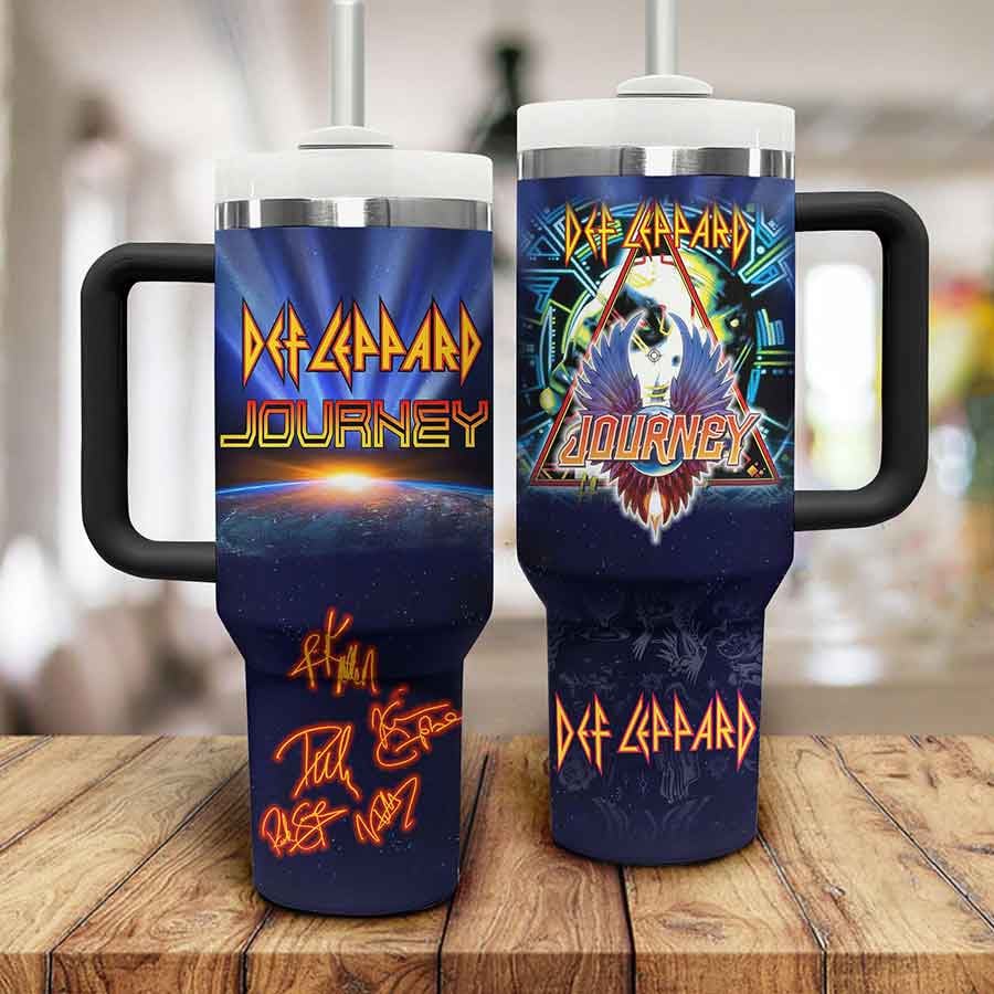 Def Leppard Music Custom Stanley Cup 40 oz 30 oz Tumbler With HandleTVC2301802 - Image 2