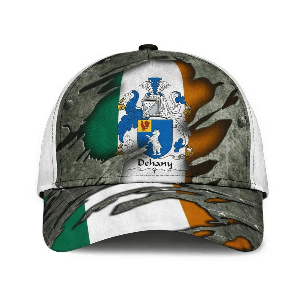 Dehany Coat Of Arms - Irish Family Crest Hat Classic Cap 3D Trucker Hats Custom Hats Gifts For Men & Women