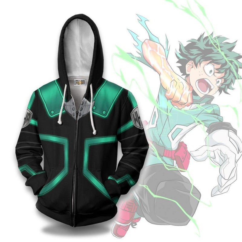 Deku 3D All Over Print Hoodie, Zip Hoodie