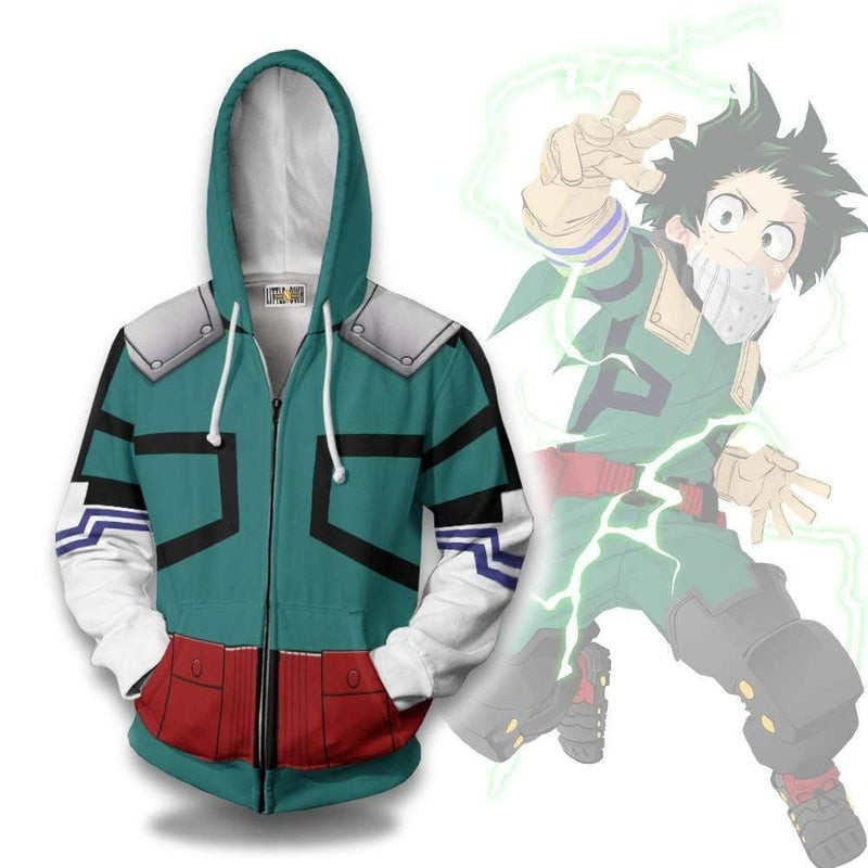Deku 3D All Over Print Hoodie, Zip Hoodie