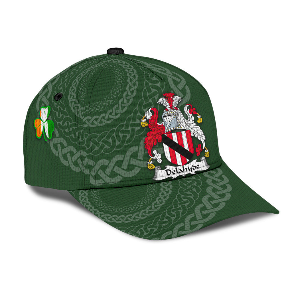 Delahyde Coat Of Arms - Irish Family Crest St Patrick's Day Hat Classic Cap Trucker Hats Custom Hats Gifts For Men & Women