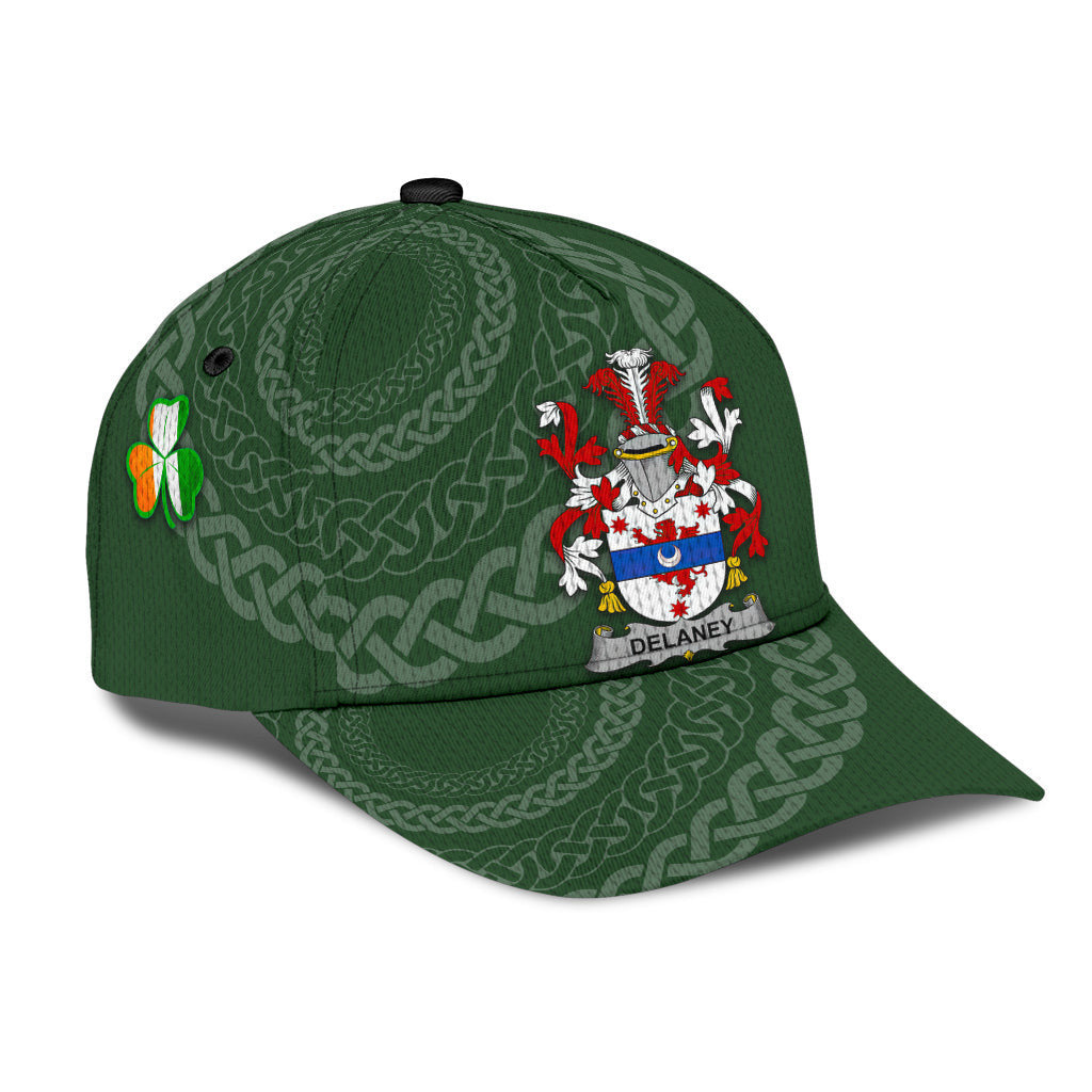 Delaney Coat Of Arms - Irish Family Crest St Patrick's Day Hat Classic Cap Trucker Hats Custom Hats Gifts For Men & Women