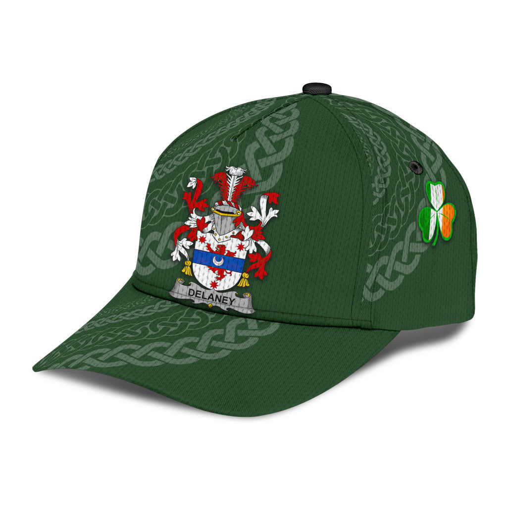 Delaney Coat Of Arms - Irish Family Crest St Patrick's Day Hat Classic Cap Trucker Hats Custom Hats Gifts For Men & Women