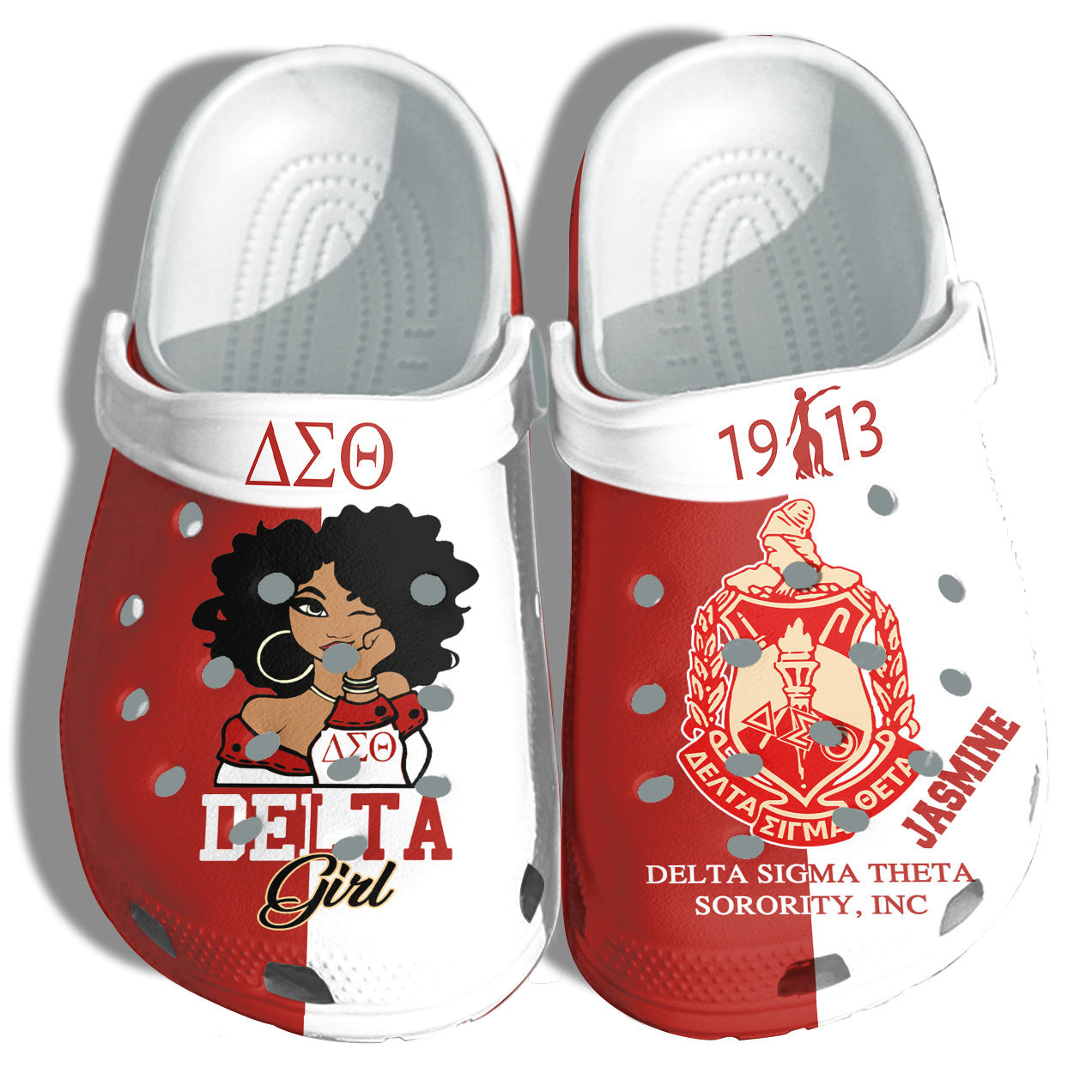 Delta Girl Customize Shoes Clog Gift Black Girl - Black Queen Delta Juneteenth Shoes - Delta-Girl