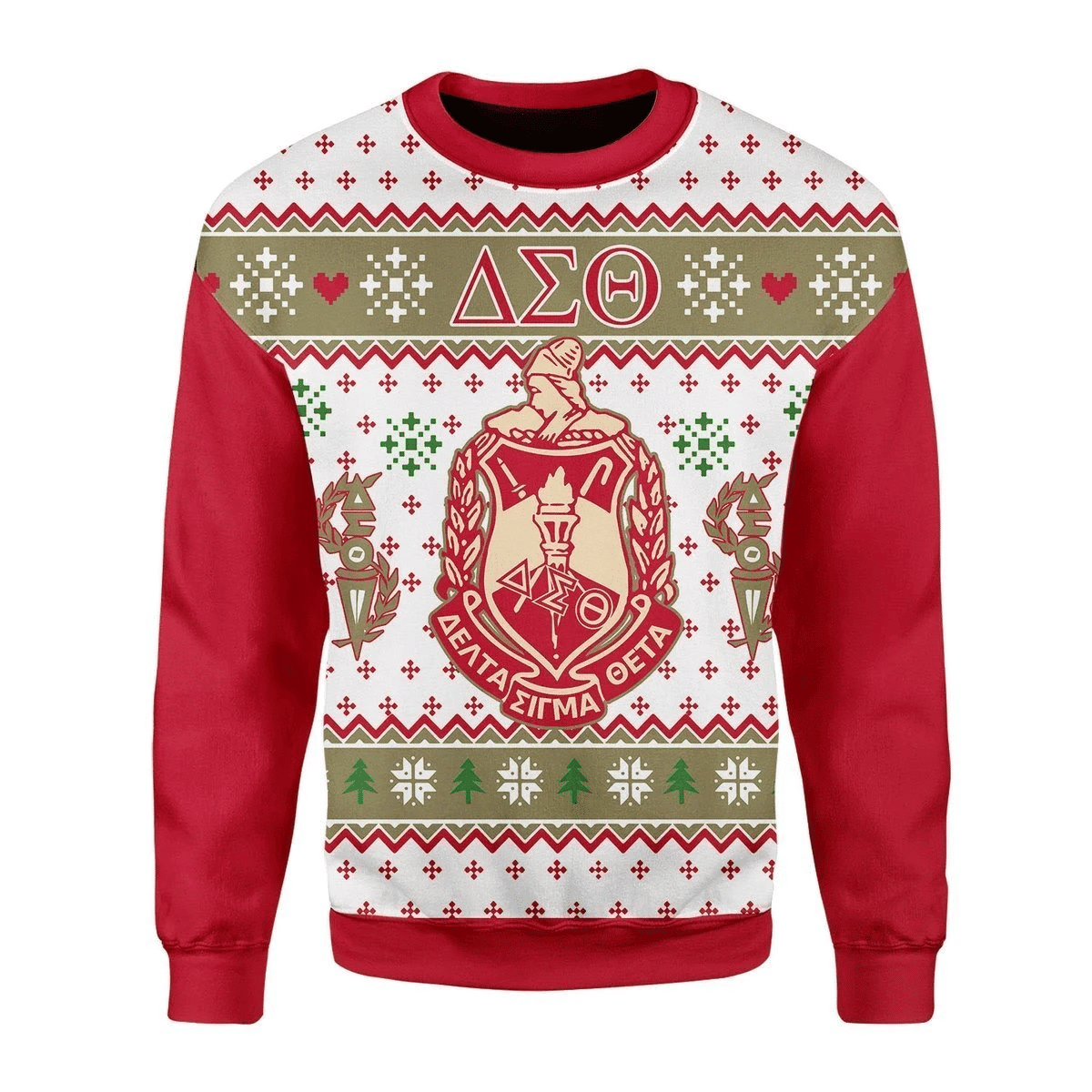 Delta Sigma Theta Ugly Christmas Sweater Adult 3D Funny Matching for family