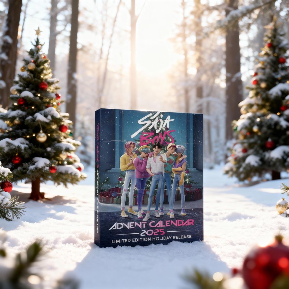Demon Hunters Christmas Advent Calendar, Kpop Advent Calendar 2025, 24 Days of Idol-Inspired Mini Figures, Kpop 2D Print Acrylic