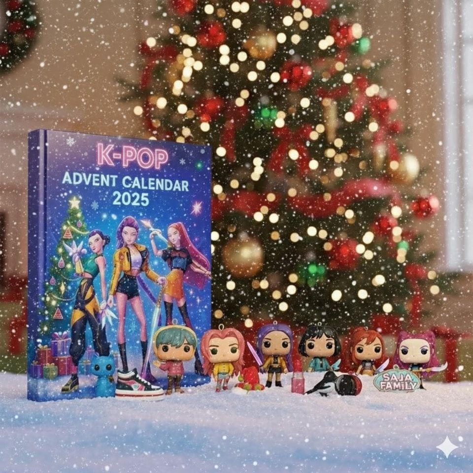 Demon Hunters Christmas Advent Calendar, Kpop Advent Calendar 2025, 24 Days of Xmas Surprises