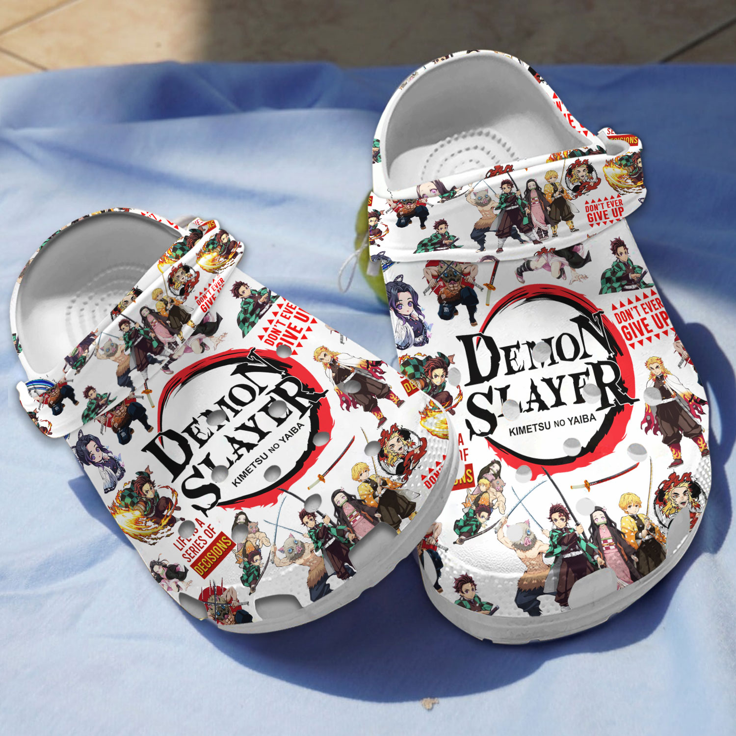 Demon Slayer Anime Crocs Crocband Clogs Shoes Comfortable For Men Women and Kids