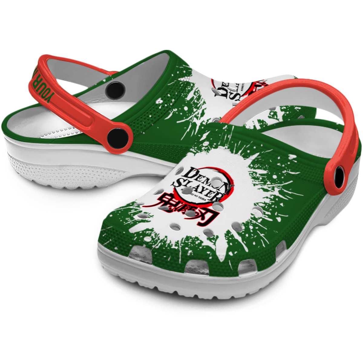 Demon Slayer Anime Crocs Crocband Clogs Shoes Comfortable For Men Women and Kids - Image 3