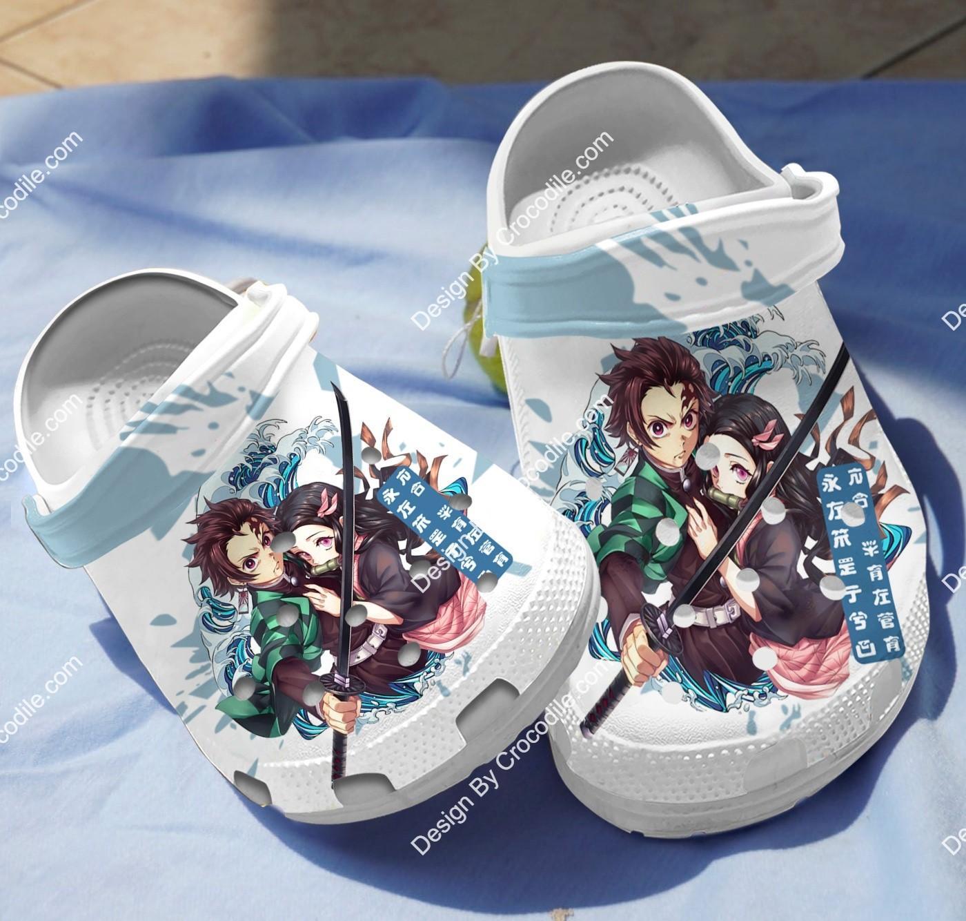 Demon Slayer Anime Crocs Crocband Clogs Shoes Comfortable For Men Women and Kids