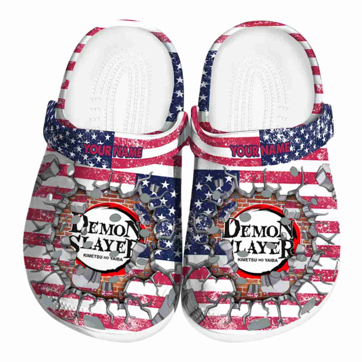 Demon Slayer Anime Crocs Crocband Clogs Shoes Comfortable For Men Women and Kids
