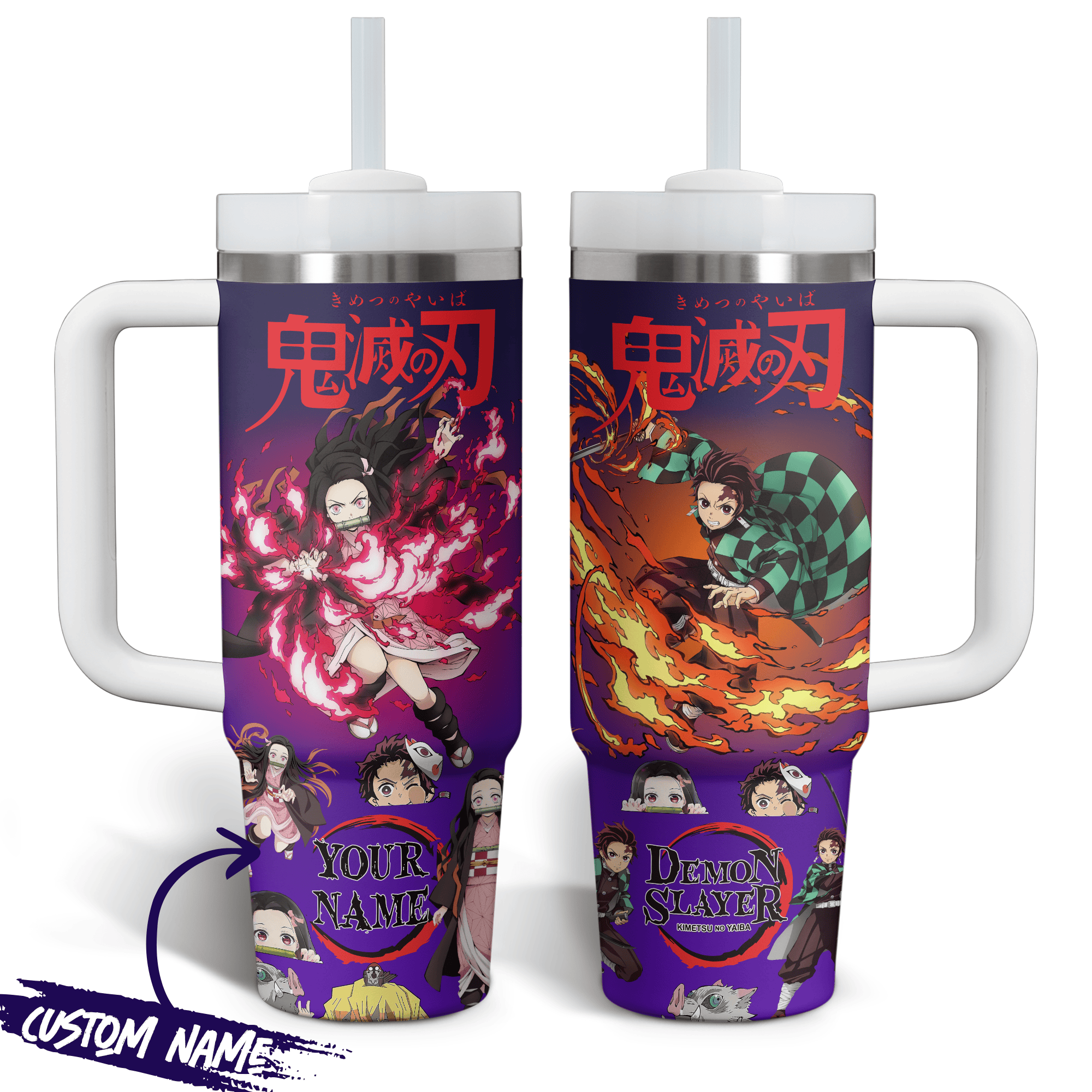 Demon Slayer Anime Custom Stanley Cup 40 oz 30 oz Tumbler With HandleTVC2301517